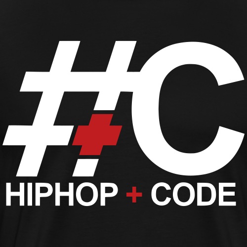hiphopandcode-logo-2color - Men's Premium T-Shirt