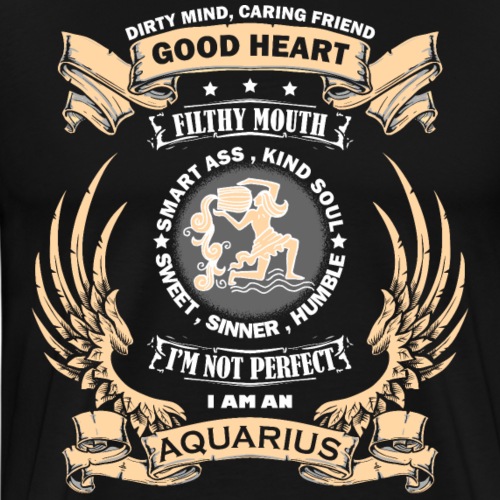 Zodiac Sign - Aquarius - Men's Premium T-Shirt