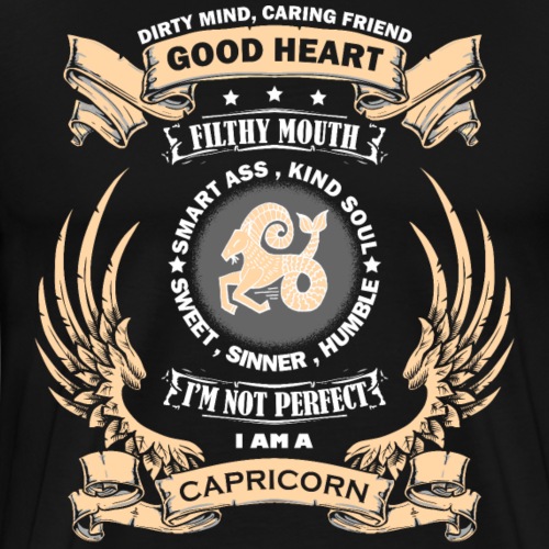 Zodiac Sign - Capricorn - Men's Premium T-Shirt