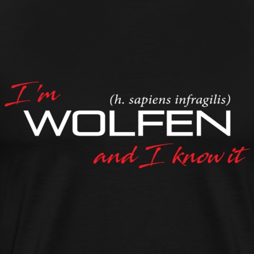 Wolfen Atitude on Dark - Men's Premium T-Shirt