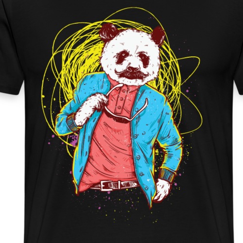 Panda Bear Movie Star - Men's Premium T-Shirt
