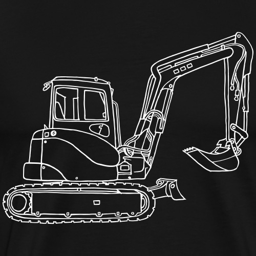 Digger, Excavators - Men's Premium T-Shirt