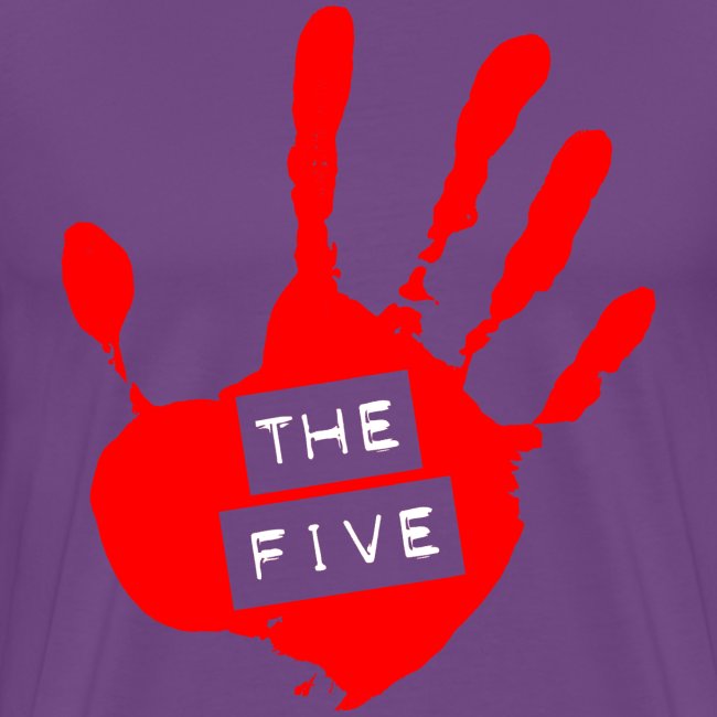the five logo red on transparent brigh