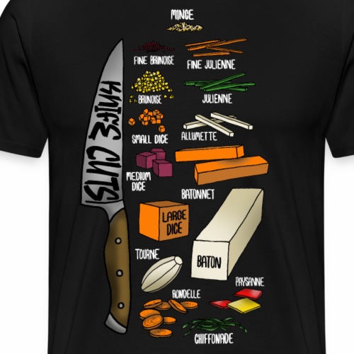Knife Cuts- White - Men's Premium T-Shirt