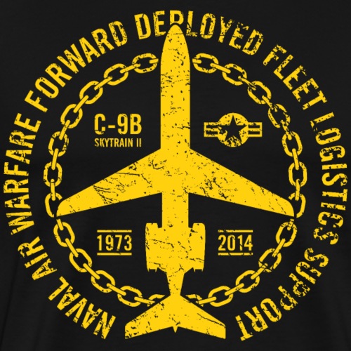 Vintage C-9B Skytrain II Fleet Logistics Aircraft - Men's Premium T-Shirt