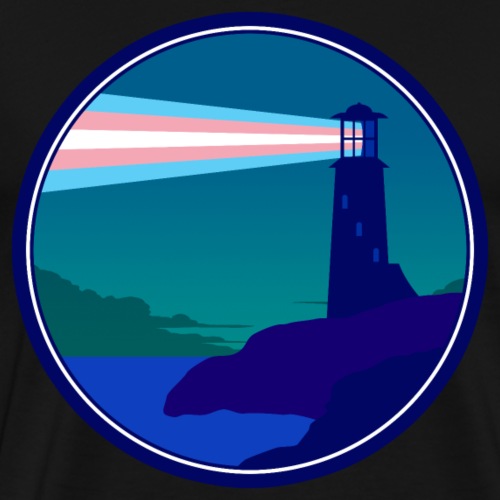 Be a Beacon (Trans Flag Beam) - Men's Premium T-Shirt