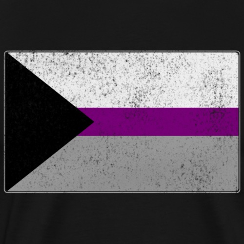 Distressed Demisexual Pride Flag - Men's Premium T-Shirt