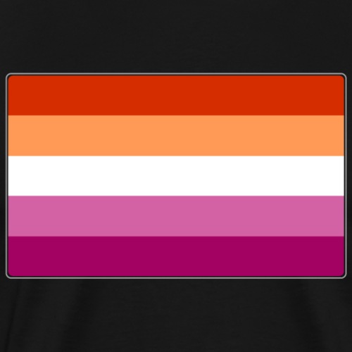 Lesbian Pride Flag - Men's Premium T-Shirt
