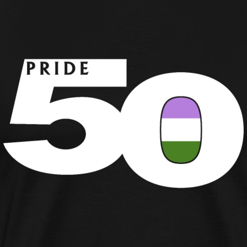 50 Pride Genderqueer Pride Flag - Men's Premium T-Shirt
