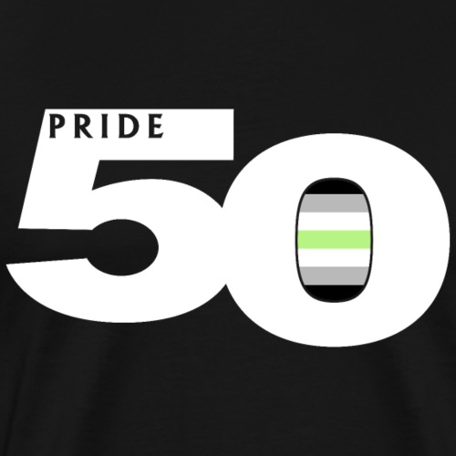 50 Pride Agender Pride Flag - Men's Premium T-Shirt