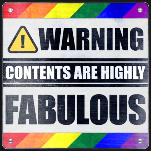 Warning: Contents are Highly Fabulous LGBT - Men's Premium T-Shirt