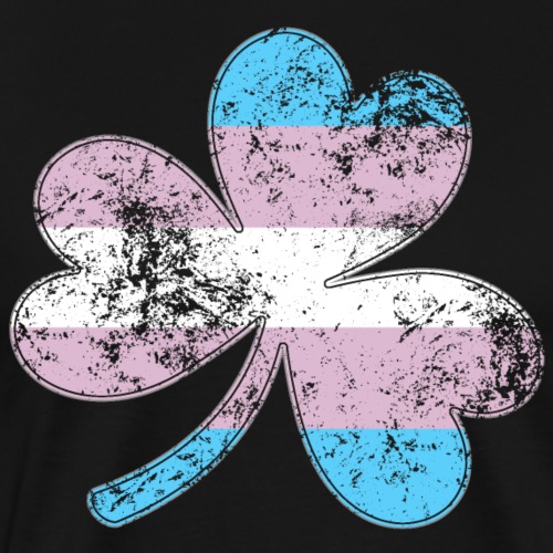 Transgender Shamrock Pride Flag - Men's Premium T-Shirt