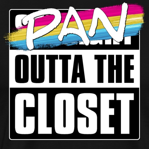 Pan Outta the Closet - Pansexual Pride - Men's Premium T-Shirt