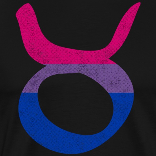 Bisexual Pride Flag Taurus Zodiac Sign - Men's Premium T-Shirt