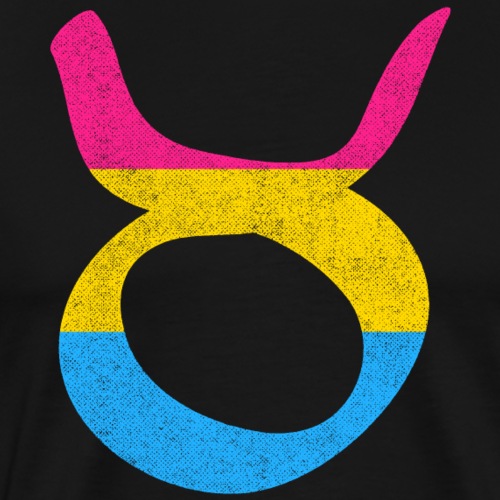 Pansexual Taurus Pride Flag Zodiac Sign - Men's Premium T-Shirt