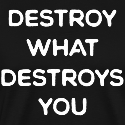 Destroy What Destroys You - Men's Premium T-Shirt