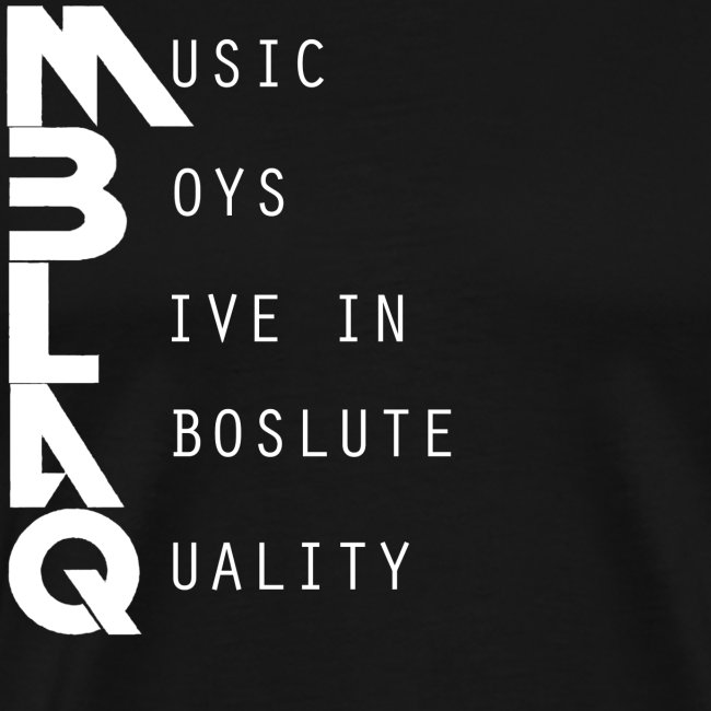 MBLAQ Logo in White Women's V-Neck