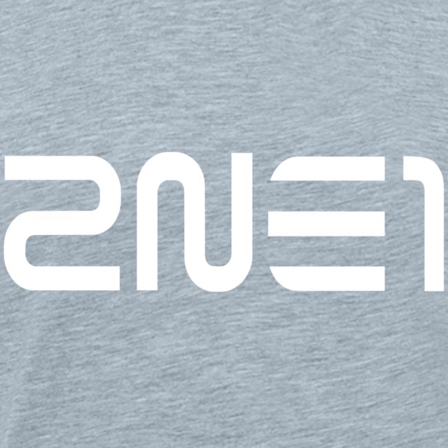 2NE1 Logo in White Women's V-Neck