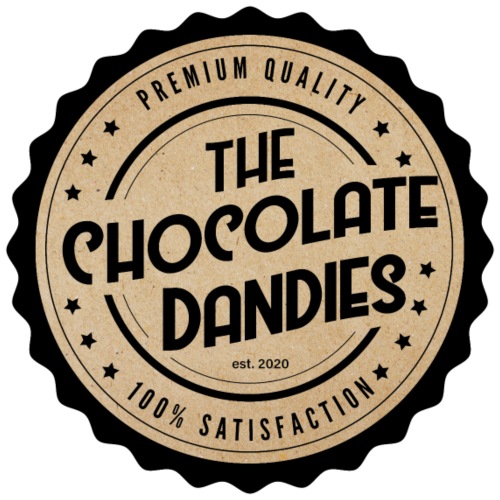 Chocolate Dandies Logo Large White Outline - Men's Premium T-Shirt