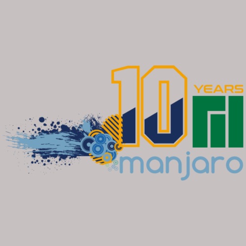 Manjaro 10 years splash colors