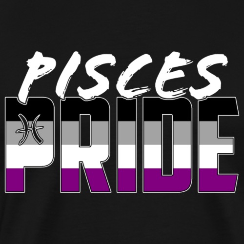 Pisces Asexual Pride Flag Zodiac Sign - Men's Premium T-Shirt