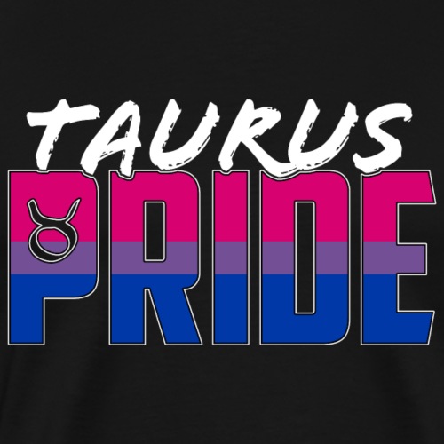 Taurus Bisexual Pride Flag Zodiac Sign - Men's Premium T-Shirt