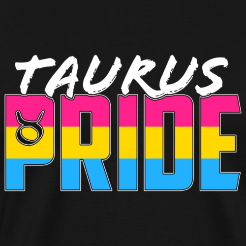 Taurus Pansexual Pride Flag Zodiac Sign - Men's Premium T-Shirt