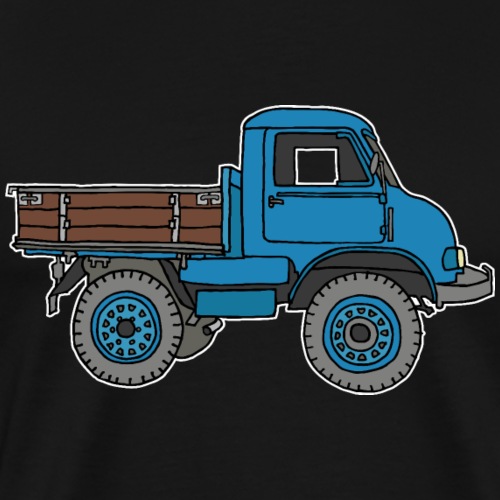 Blue off-road truck - Men's Premium T-Shirt