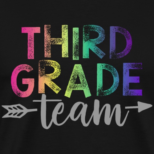 Third Grade Team Teacher T-Shirts Rainbow - Men's Premium T-Shirt