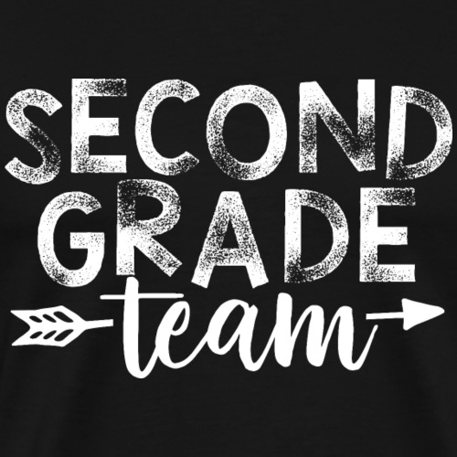 Second Grade Team Arrow Teacher T-Shirts - Men's Premium T-Shirt