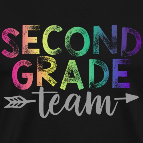 Second Grade Team Teacher T-Shirts Rainbow - Men's Premium T-Shirt