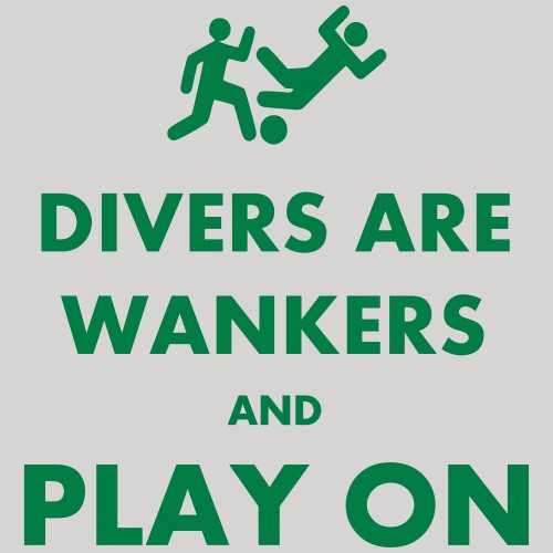 Divers Are Wankers & Play on - Men's Premium T-Shirt