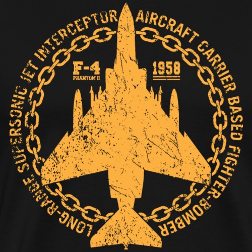 F-4 Phantom II Military Jet Intercept Fighter - Men's Premium T-Shirt