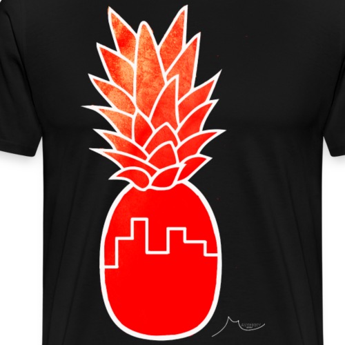 Red Building PineApple | Collector ♛ - Men's Premium T-Shirt