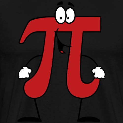 π Pi Cartoon π - Men's Premium T-Shirt