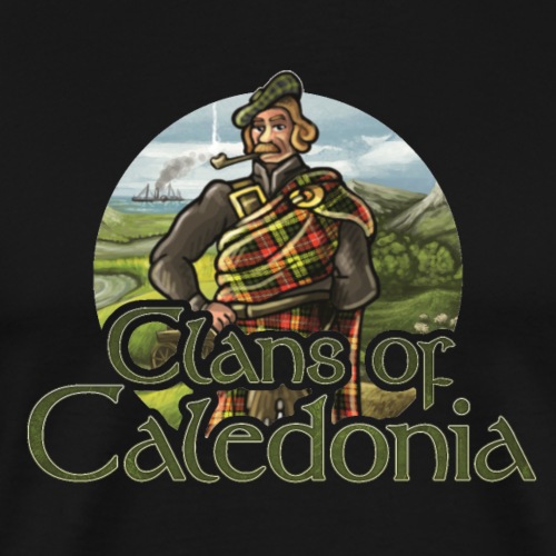 Clans of Caledonia, Clan Buchanan - Men's Premium T-Shirt