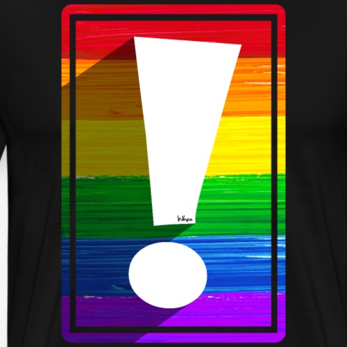 LGBTQ Pride Exclamation Point - Men's Premium T-Shirt