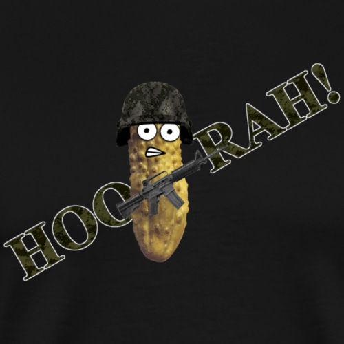 Combat Pickle Hoorah camo - Men's Premium T-Shirt