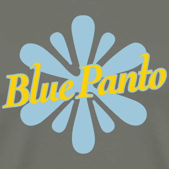 blue panto tshirt logo