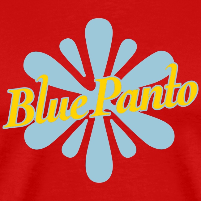 blue panto tshirt logo