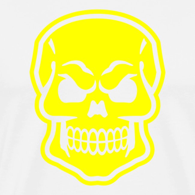 Skull vector yellow