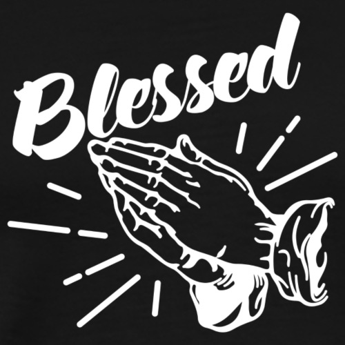 Blessed - Alt. Design (White Letters) - Men's Premium T-Shirt