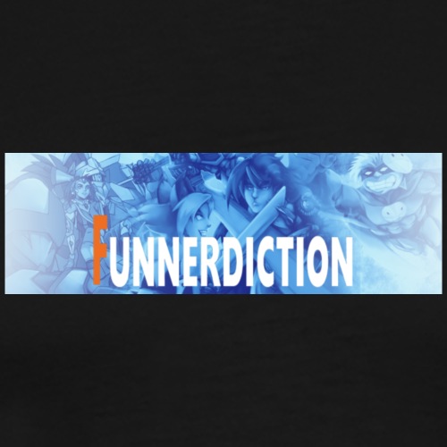 funnerdiction banner - Men's Premium T-Shirt