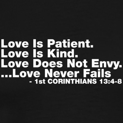Love Bible Verse - Men's Premium T-Shirt