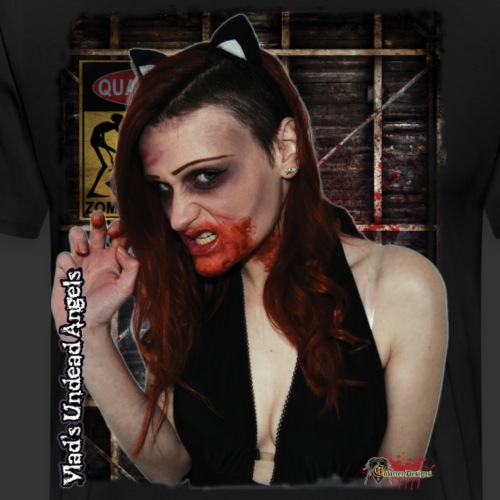 Live Undead Angels: Catty Zombie Katerina 1 - Men's Premium T-Shirt