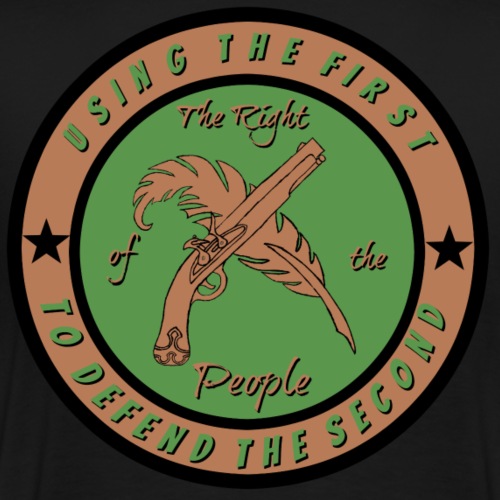 The Right of the People Logo - Men's Premium T-Shirt