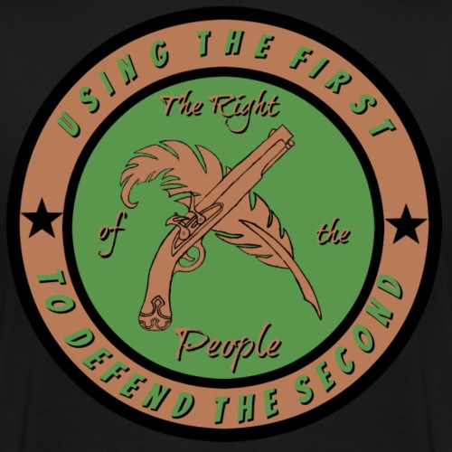 The Right of the People Logo - Men's Premium T-Shirt