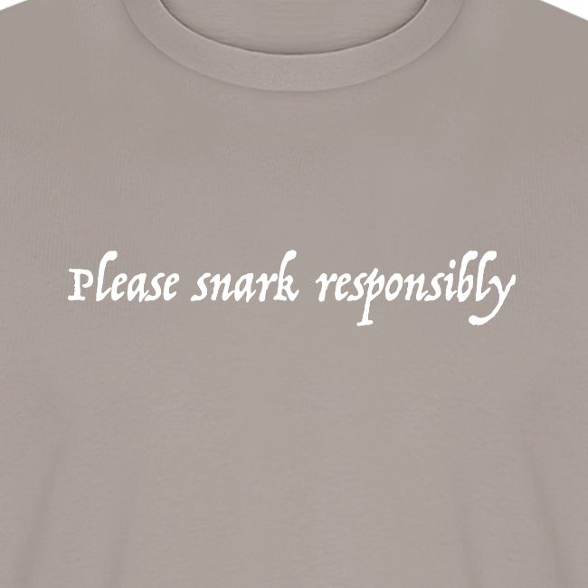 snark responsibly png
