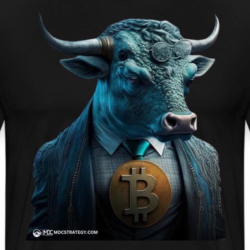 MDC The Bitcoin Bull - Men's Premium T-Shirt