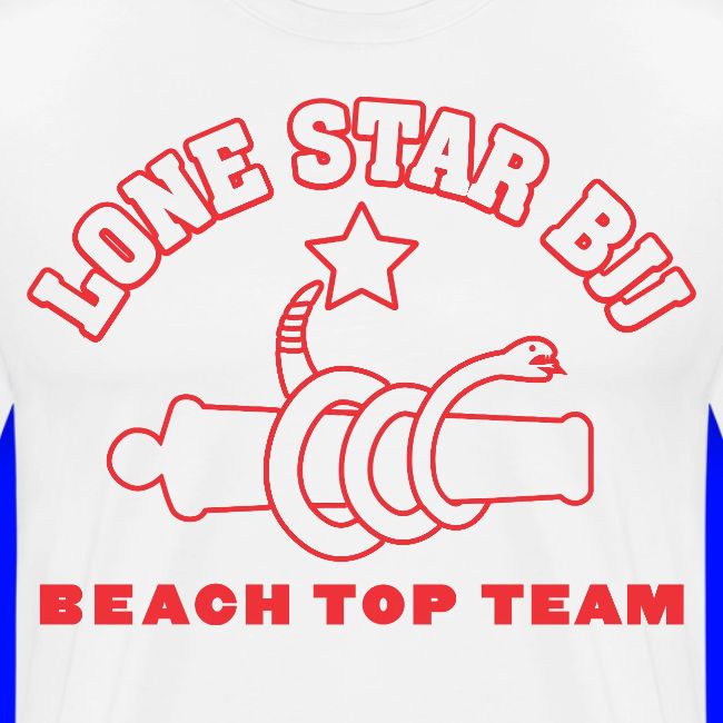 Beach Top Team - Lone Star BJJ - Red and White
